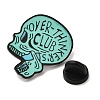 Gothic Over-Thinker Club Skull Alloy Enamel Pins Brooches for Backpack Clothes JEWB-S028-09B-3