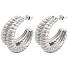 304 Stainless Steel Stud Earrings EJEW-K259-10P-1
