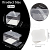 Foldable Transparent Plastic Single Cake Gift Packing Box CON-WH0088-28C-2