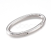 Alloy Spring Gate Rings PALLOY-WH0070-37D-P-1