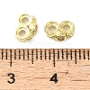 Rack Plating Brass Pave Clear Cubic Zirconia Spacer Bars KK-B088-11A-G-3