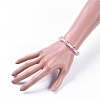 Transparent Acrylic Imitated Pearl  Stretch Kids Bracelets BJEW-JB04575-02-3