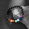 Yoga Chakra Jewelry Stretch Bracelets BJEW-G554-02-6