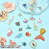 40Pcs 20 Styles Ocean Theme DIY Pendants Kits ENAM-YW0004-04-4