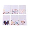 Rectangle Paper Greeting Cards DIY-F096-12-2