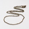 Iron Cable Chain Necklace Making NJEW-JN01385-03-2