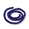 Electroplate Opaque Solid Color Glass Beads Strands EGLA-A034-P6mm-L12-2