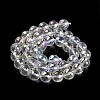 Electroplated Synthetic Quartz Crystal Beads Strands G-Z038-A02-03AB-1-4