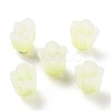 4-Petal Opaque Acrylic Bead Caps X-SACR-D007-08B-2