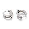 Tarnish Resistant 304 Stainless Steel Huggie Hoop Earrings Findings STAS-I167-01A-P-2