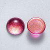 Spray Painted Glass Cabochons GLAA-S190-013C-B02-2
