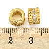 Rack Plating Brass Micro Pave Cubic Zirconia European Style Beads KK-F089-40G-2