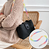 Rainbow Color Acrylic Curb Chain Bag Strap FIND-WH0143-47A-10