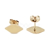 PVD Vacuum Plating 304 Stainless Steel Stud Earrings for Women EJEW-A048-46B-G-2