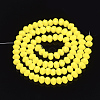 Solid Color Glass Beads Strands GLAA-T006-01B-06-2