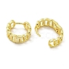 Chain-Shaped Brass Hoop Earrings EJEW-L211-009B-G-2