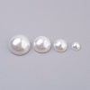 ABS Plastic Imitation Pearl Cabochons SACR-MSMC0002-04-2