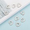 Handmade Gifts Ideas for Valentines Day 201 Stainless Steel Open Heart Pendants STAS-Q057-6