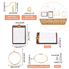 CHGCRAFT DIY Rectangle Drop Earrings Making Kit DIY-CA0004-05-2