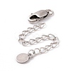 925 Sterling Silver Chain Extenders STER-D036-35AS-2