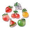 Fruit Thmem Opaque Resin Pendants CRES-M038-13-1