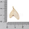 Brass Micro Pave Clear Cubic Zirconia Pendants KK-Q816-05G-01-3