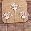 Iron Hair Stick Findings OHAR-PW0001-291S-1