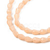 Opaque Solid Color Glass Beads Strands GLAA-N052-02-A06-3