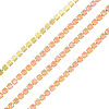 Brass Rhinestone Strass Chains CHC-N017-003A-C07-1