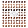 100Pcs 8mm Natural Petrified Wood Round Beads sgDIY-LS0002-04-2