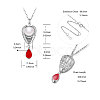 SHEGRACE Rhodium Plated 925 Sterling Silver Pendant Necklaces JN767A-2