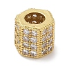 Rack Plating Brass Micro Pave Cubic Zirconia Beads KK-L224-035G-1