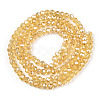 Electroplate Glass Beads Strands EGLA-A034-T4mm-A01-2