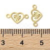 Brass Filigree Connector Charms KK-F880-02G-02-3