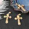 Golden 304 Stainless Steel Crucifix Cross Big Pendants for Easter STAS-V0493-79B-4