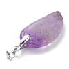 Natural Amethyst Pendants G-E339-02E-2