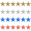 24Pcs 4 Colors Star Hotfix Rhinestone DIY-FG0003-83-1