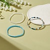 3Pcs 3 Style Glass Seed Rectangle Beaded Stretch Bracelets Set BJEW-JB09037-5