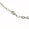 304 Stainless Steel Cable Chain Necklace Making STAS-A028-N091P-3