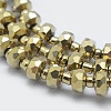 Electroplate Glass Beads Strands EGLA-G026-FP01-2