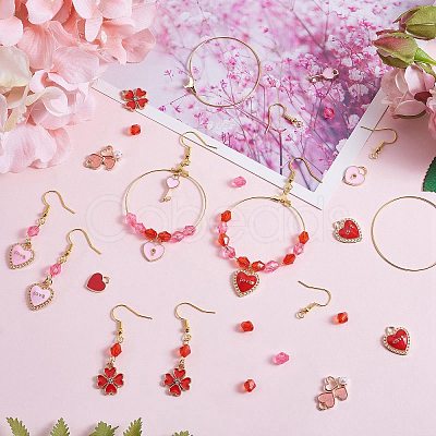 DIY Valentine's Theme Earrings Making Kit DIY-SZ0009-33-1