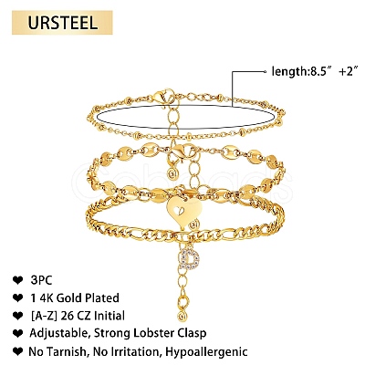 Anklets Sets AJEW-AN00383-04-1