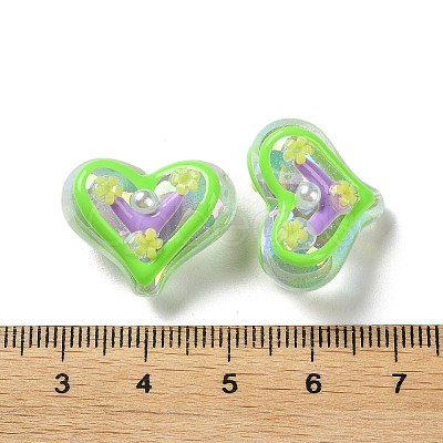 Valentine's Day Transparent Acrylic Beads ACRC-H001-02A-1