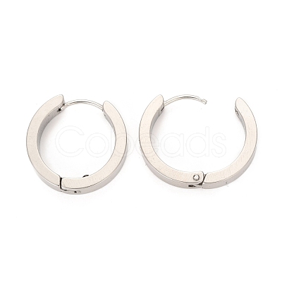 Tarnish Resistant 304 Stainless Steel Huggie Hoop Earrings EJEW-O087-09G-P-1