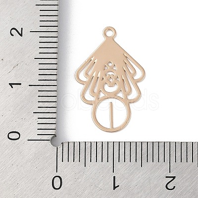 Brass Etched Metal Embellishments Pendants KK-Z058-06KCG-1