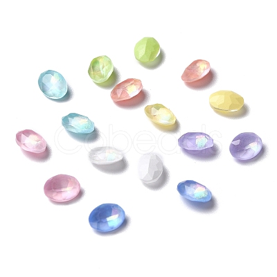 K9 Faceted Glass Pointed Back Rhinestone Cabochons GLAA-H106-A01-JM-1