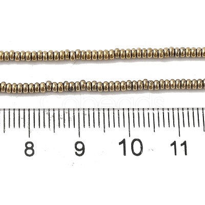 Electroplated Synthetic Non-magnetic Hematite Beads Strands G-I364-I01-01A-1