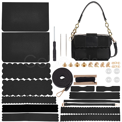 DIY PU Leather Braided Women's Crossbody Handbag Making Kits DIY-WH0349-47A-1