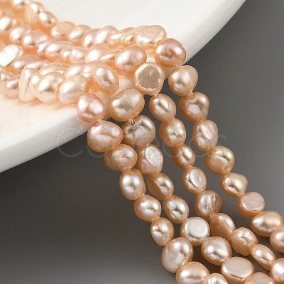 Natural Cultured Freshwater Pearl Beads Strands PEAR-A006-02D-1