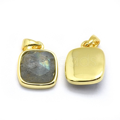 Natural Labradorite Pendants G-O176K-09G-1